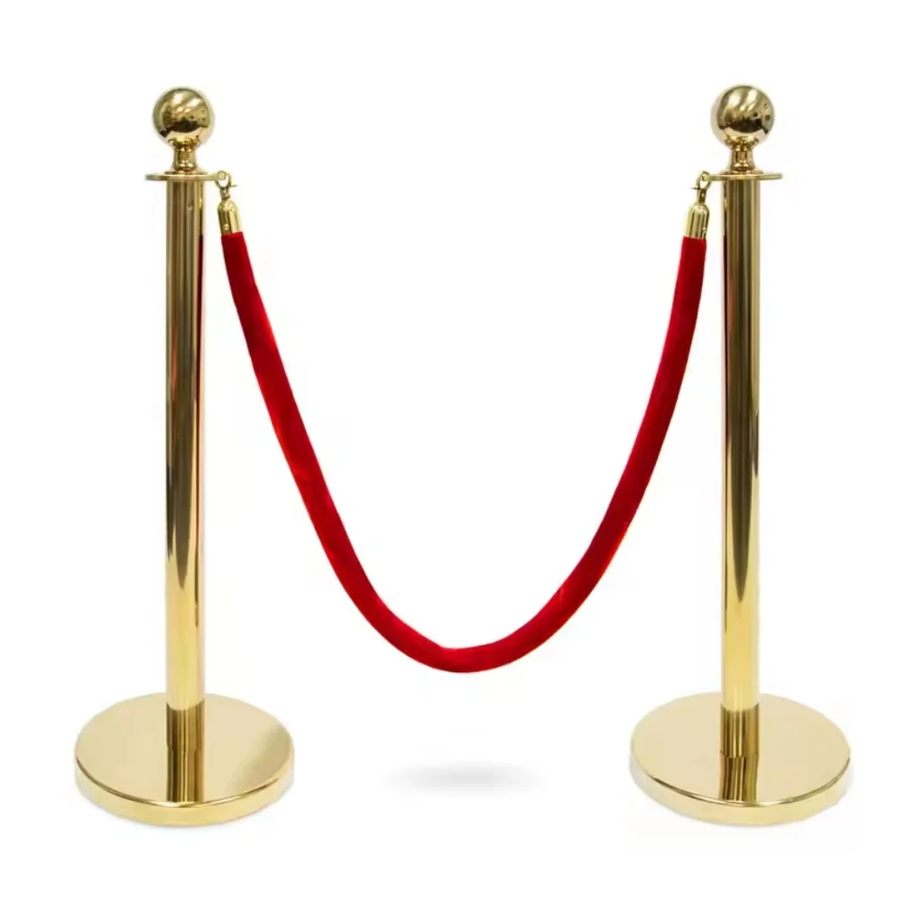 Gold Stanchion Rope Set for hire in Midrand