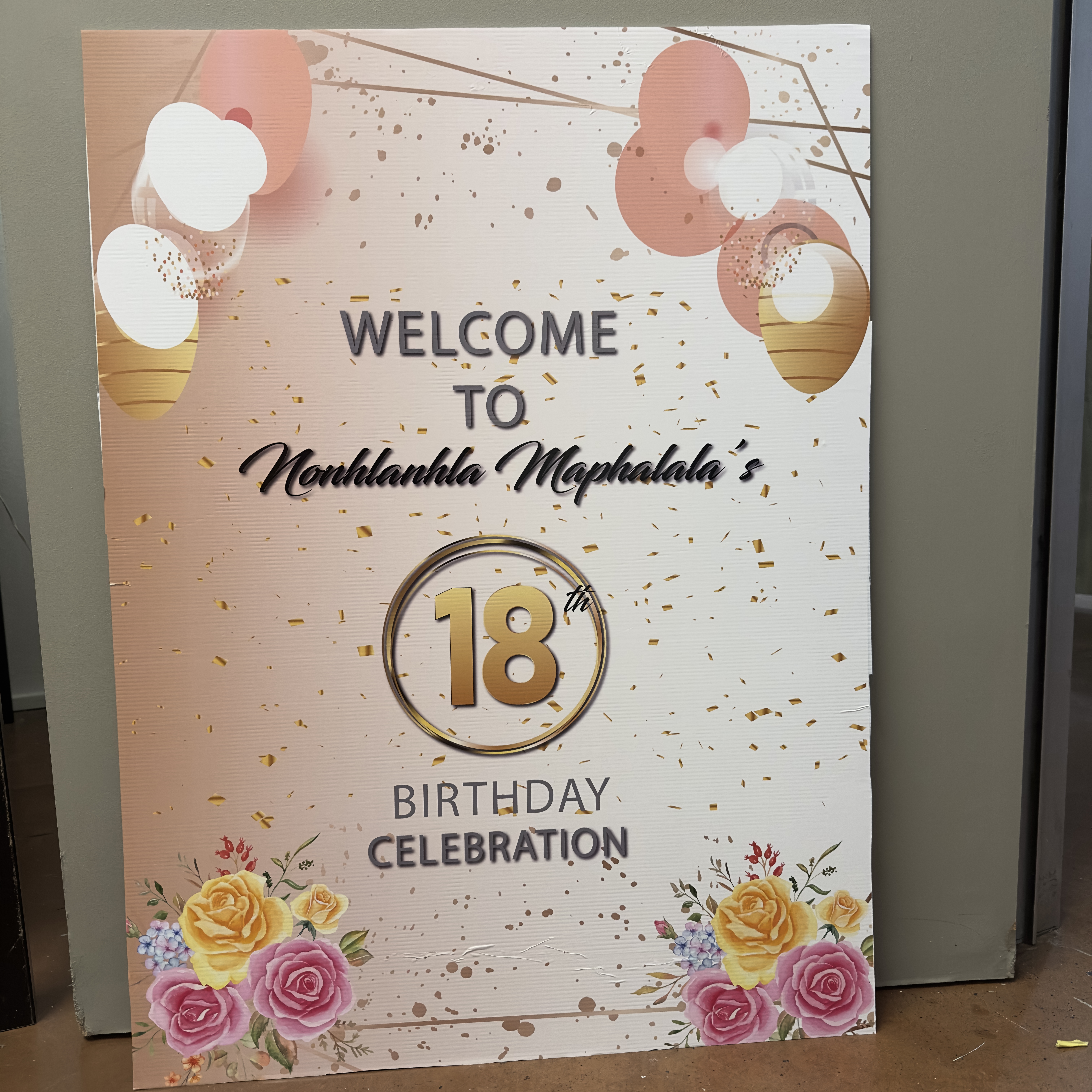 A1 Correx Welcome Board for hire in Midrand