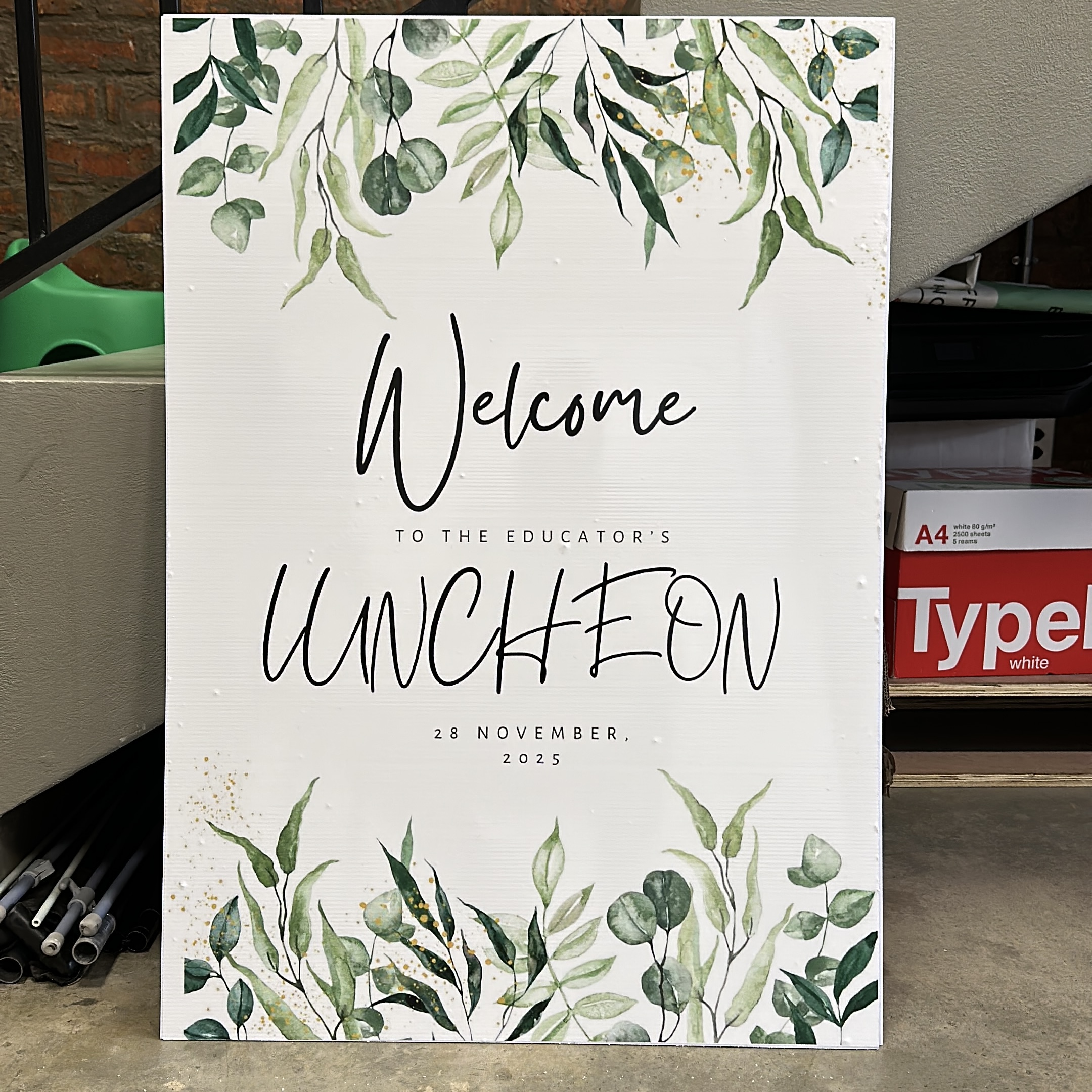 Welcome Board Flower Box — alternate view